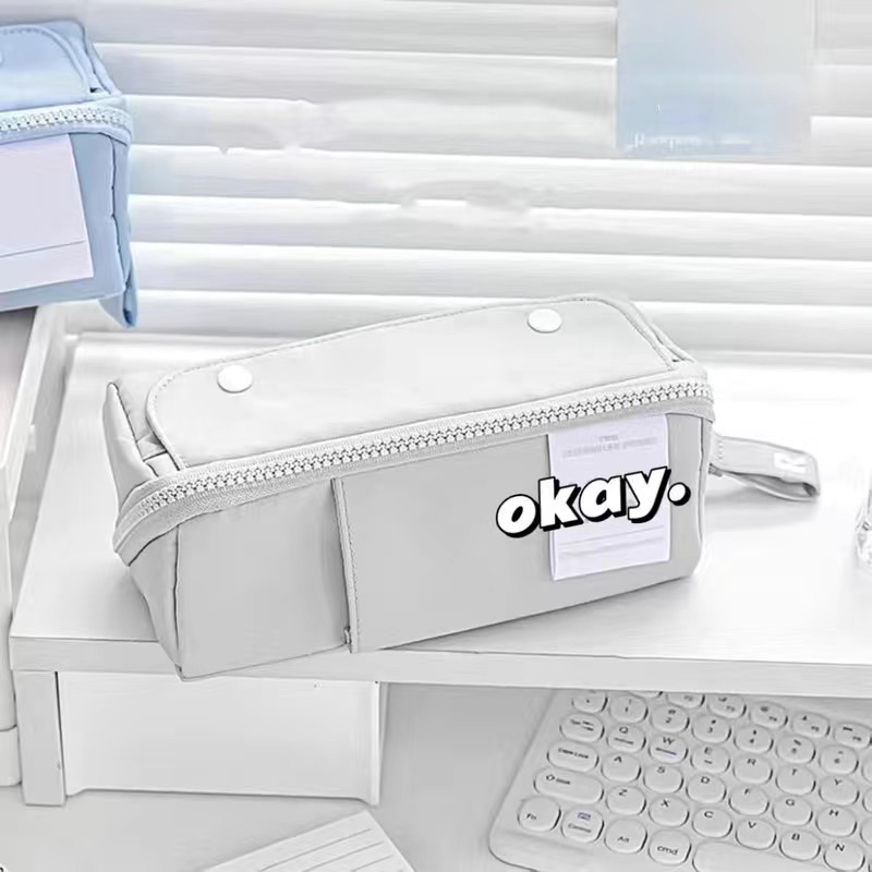 Túi Đựng Viết Kích Cỡ Lớn Màu Pastel Dễ Thươn TB005