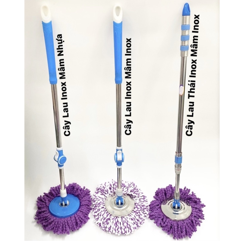 Bông Lau Nhà 360 Độ Inox Cao Cấp Siêu Dày