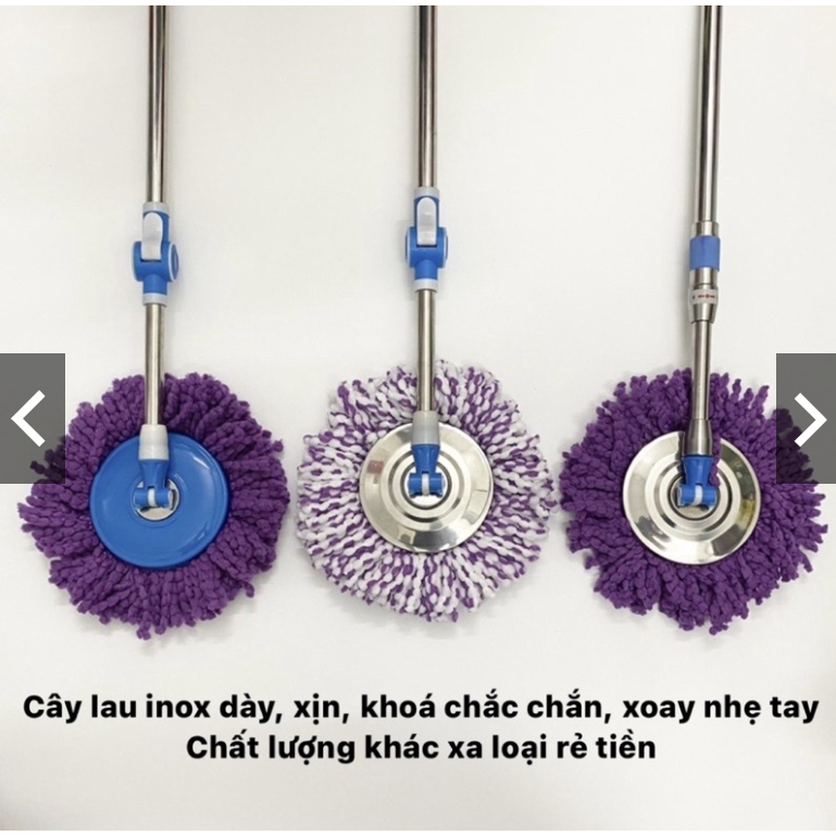 Bông Lau Nhà 360 Độ Inox Cao Cấp Siêu Dày