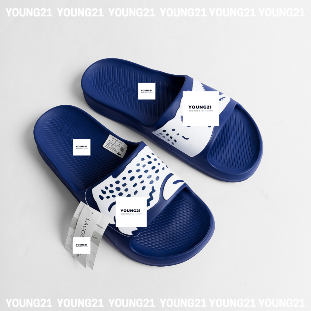 Dép nam quai ngang cao su đúc nguyên khối HÌNH CÁ LC chống nước 2023 YOUNG21