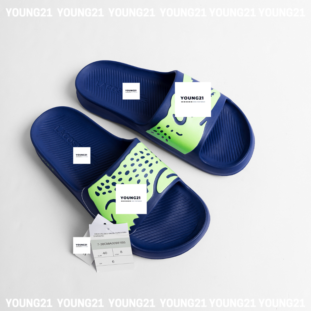 Dép nam quai ngang cao su đúc nguyên khối HÌNH CÁ LC chống nước 2023 YOUNG21