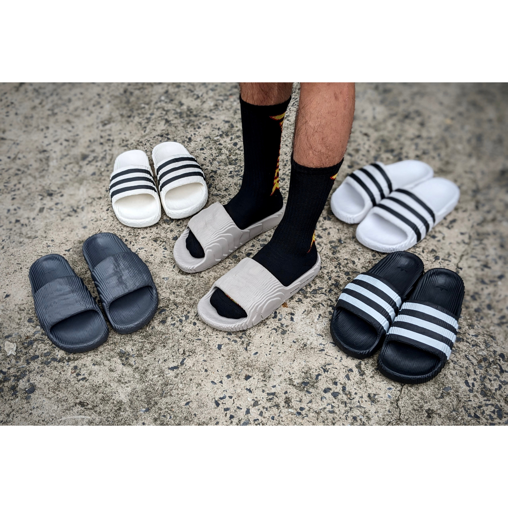 Dép Adi.d.a.s cao su adilette 22 màu xám nhạt ''Light Brown'' Code:𝐇𝐐4670