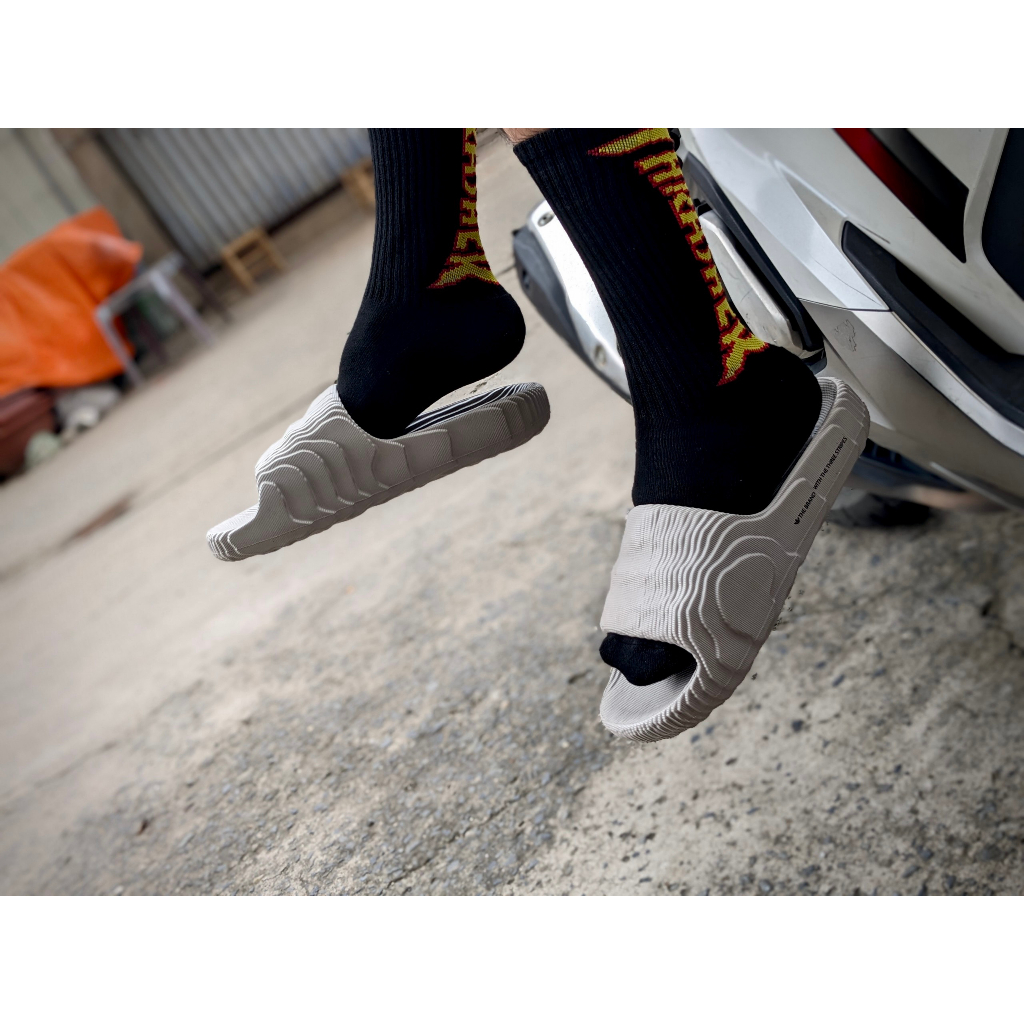 Dép Adi.d.a.s cao su adilette 22 màu xám nhạt ''Light Brown'' Code:𝐇𝐐4670