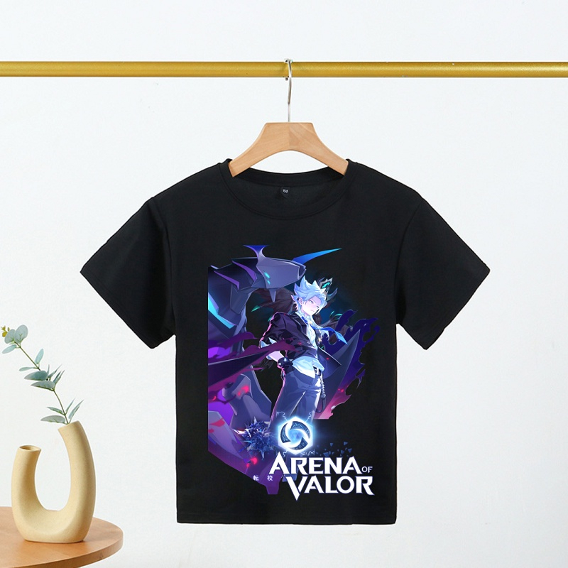 Áo Liên Quân Mobile 2 Màu Đen Trắng Cho Bé Trai , Áo Chất mặc mát thoải mái