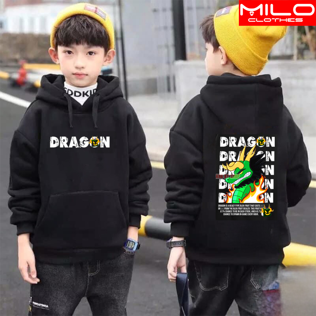 BST Áo Hoodie Trẻ Em In Hình Logo game Blox Fruit 2 mặt - Vải Nỉ Dầy Ấm áp
