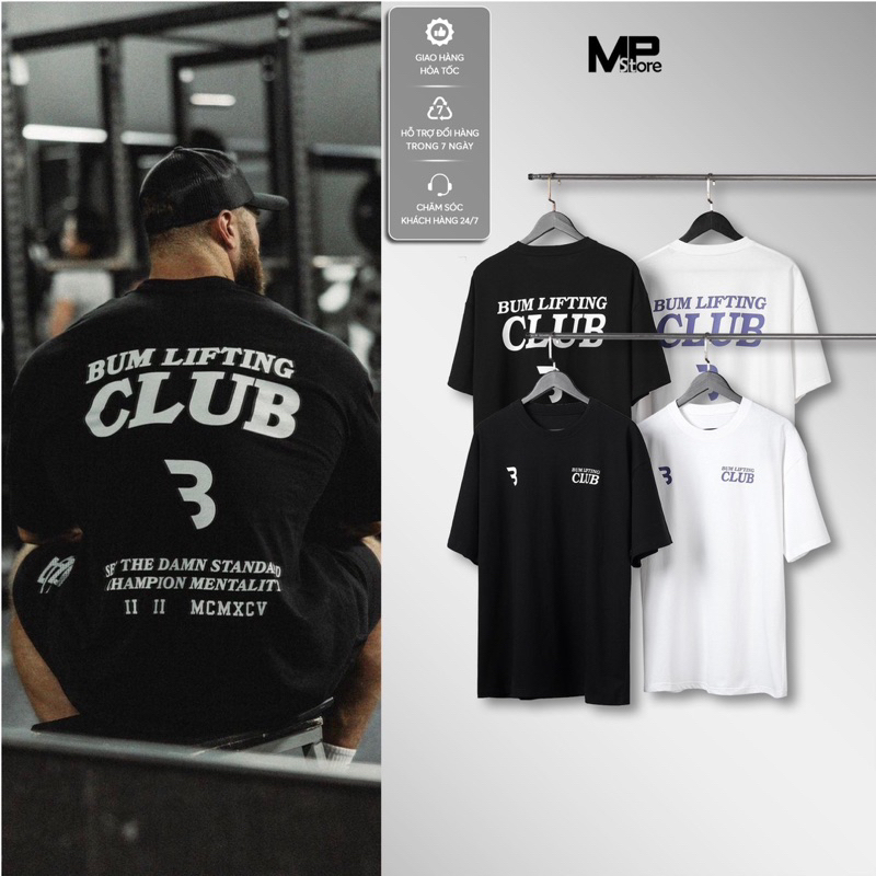 Áo thun thể thao oversize Cbum chất vải cotton