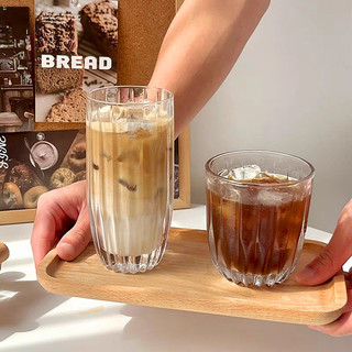 Ly thủy tinh múi khế, cốc thủy tinh chịu nhiệt uống cafe, trà, soda, sinh tố, nước ép 260ml 400ml