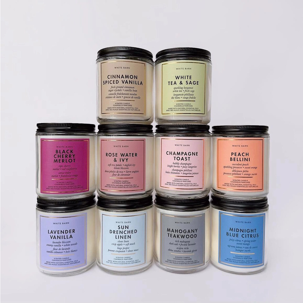 _Nến thơm 1 bấc -3 Bấc hãng Bath And Body Work BBW Mỹ
