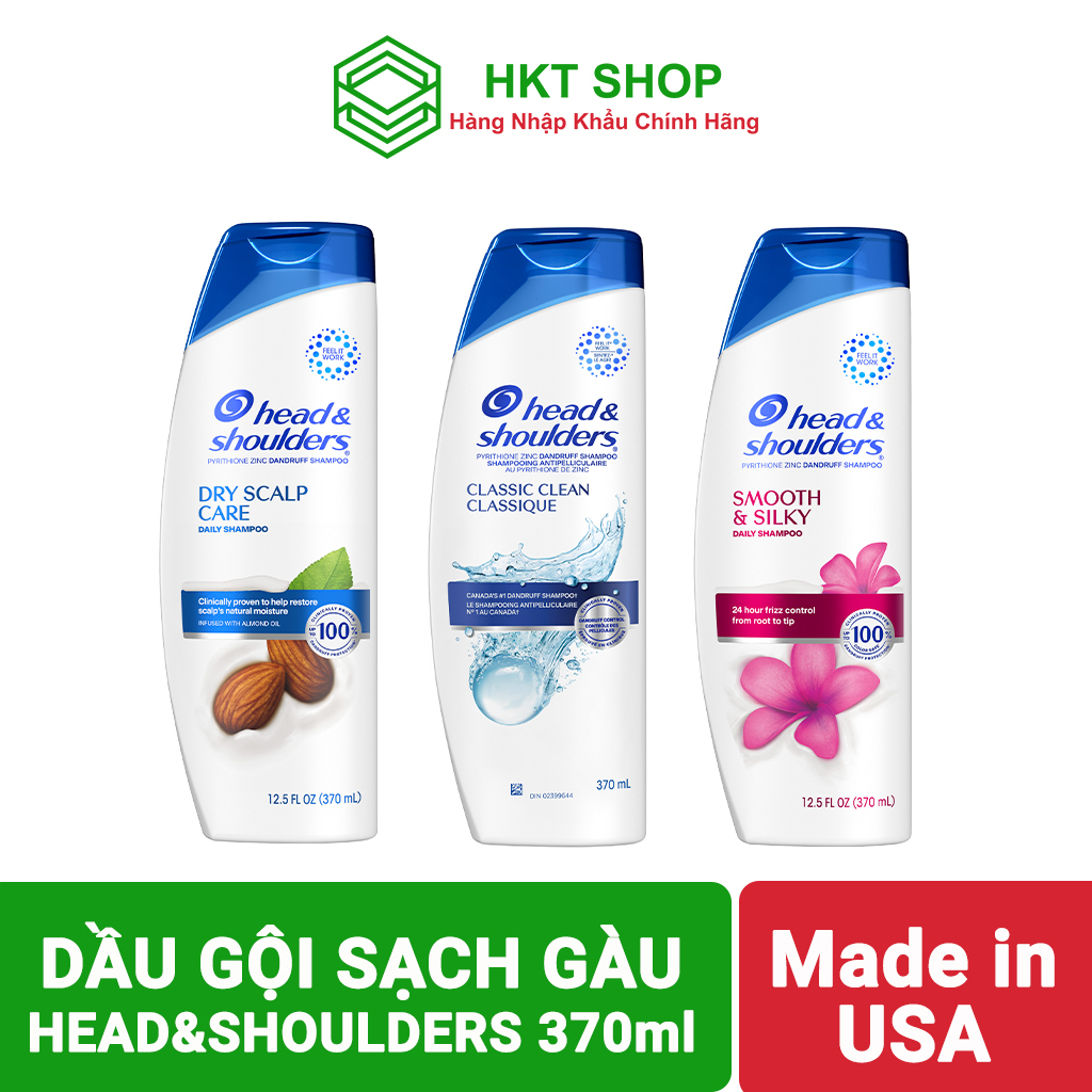 [USA] Dầu gội Head&Shoulders Dry Scalp Care 370ml - HKT Shop