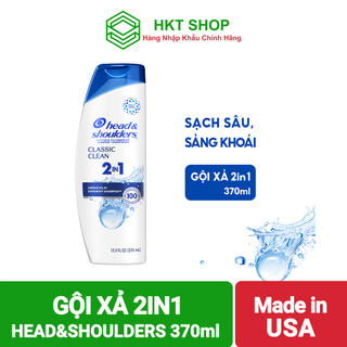 Dầu gội và xả 2in1 Head&Shoulders Classic Clean 370ml [Made in USA]