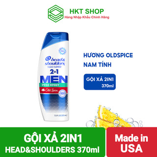 [USA] Dầu gội và xả 2in1 Head&Shoulders Men Pure Sport 370ml