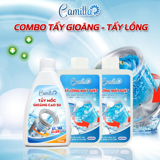 Combo 2 Tẩy Lồng Máy Giặt Camilla 300gr + 1 Tẩy Mốc Gioăng Cao Su Cao Cấp Camilla 100gr. Giúp Làm Và Loại Bỏ Vi Khuẩn.