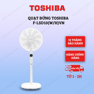 Quạt cây đứng Toshiba F-LSD10(W/H)VN động cơ inverter có khiển model 2024 - Hàng chính hãng - Êm ái, tiết kiệm điện