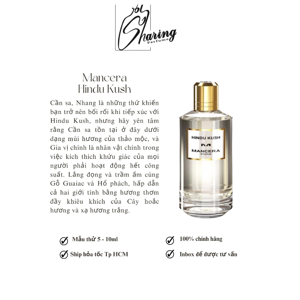 Sharingperfum - Nước hoa Mancera H.in.du Ku.sh [Mẫu thử 1Oml]