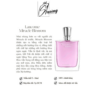 - Mẫu thử nước hoa nữ Lancome Miracle blossom