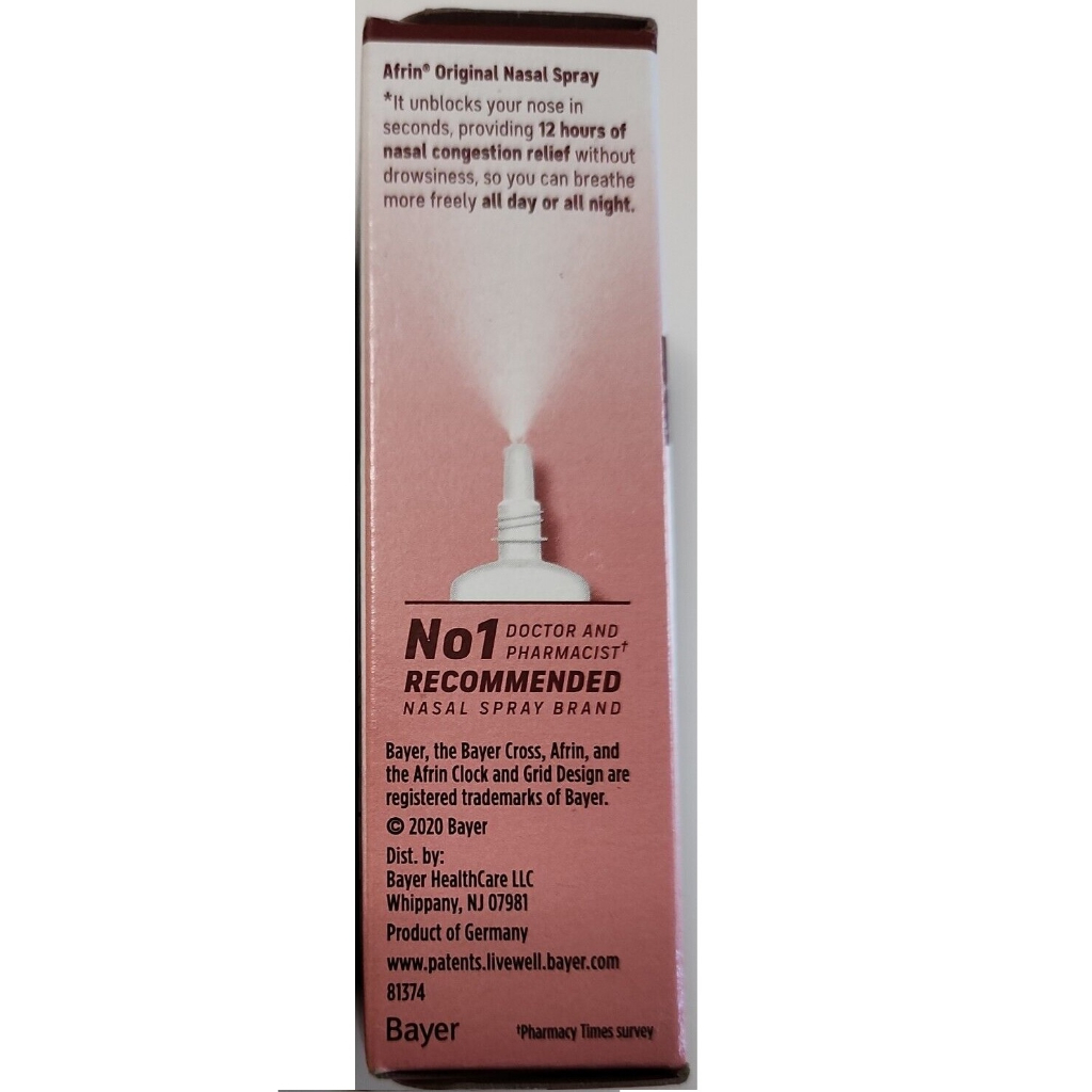 Dung dịch xịt giảm nghẹt mũi Afrin Original Maximum Strength