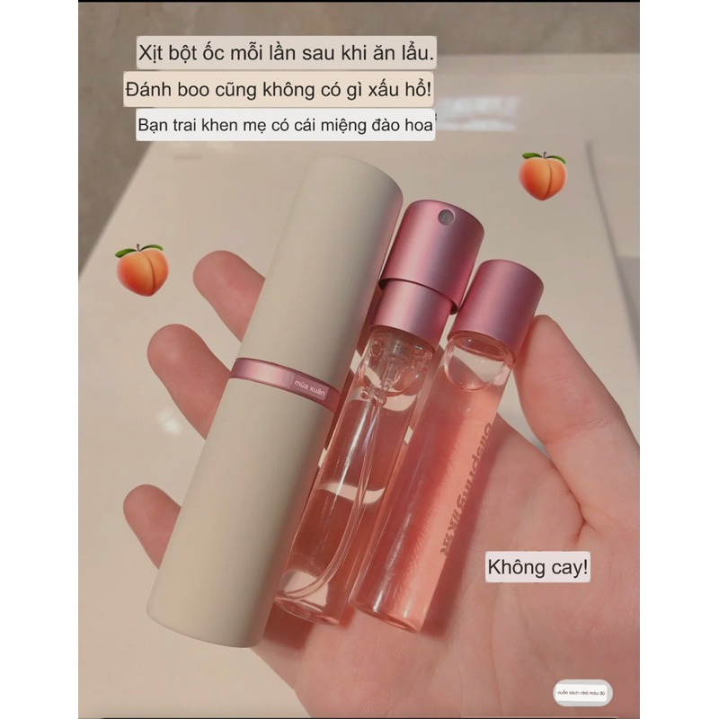 Xịt thơm miệng kèm lõi thay Watsons Hey DD hương đào sảng khoái