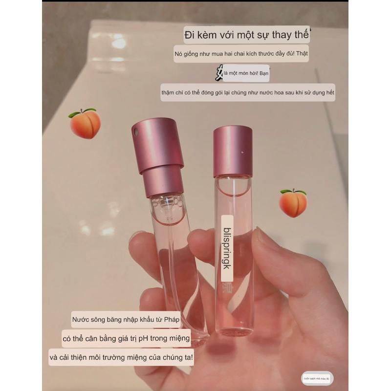 Xịt thơm miệng kèm lõi thay Watsons Hey DD hương đào sảng khoái