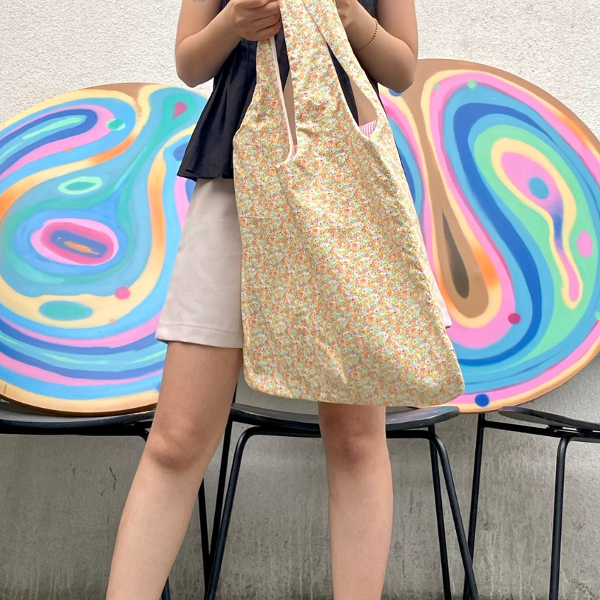 Túi tote hoa hoè 2 lớp dày dặn