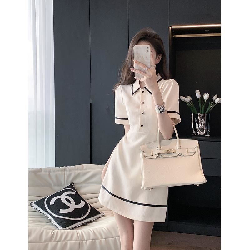 Đầm trắng đơn giản siêu xinh dáng ngắn