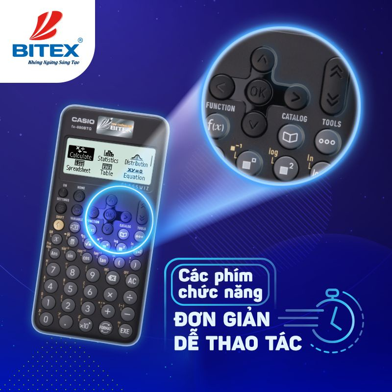 Máy tính Casio FX 880BTG chính hãng, Bảo hành chính hãng  - lỗi 1 đổi 1.