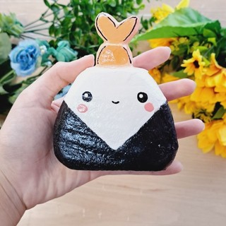 Squishy handmade cơm nắm tôm tempura siêu to độc lạ