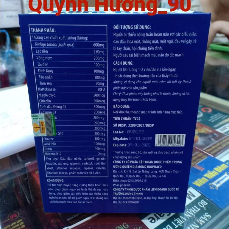 Viên bổ não thông mạch CERE BRAIN Max lọ 30 viên