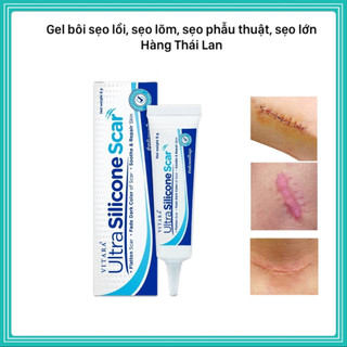 Vitara Ultra Silicone Kem Thoa Sẹo Lồi, Sẹo Mổ, Sẹo Do Tai Nạn Tuýp 9g