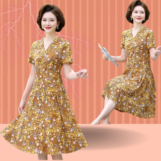 Đầm trung niên mùa xuân, đầm trung niên tết tặng mẹ