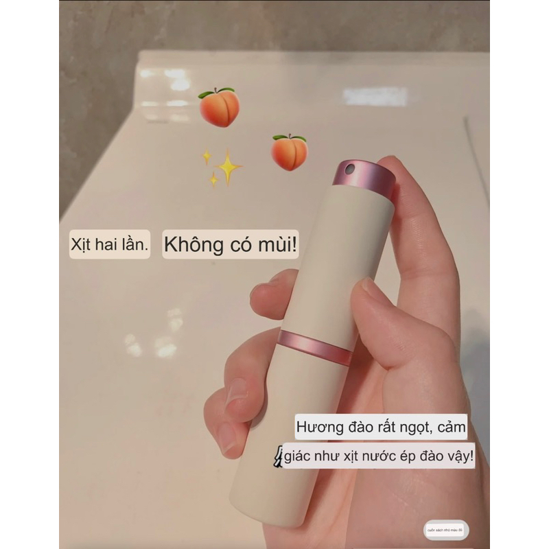 Xịt thơm miệng kèm lõi thay Watsons Hey DD hương đào sảng khoái