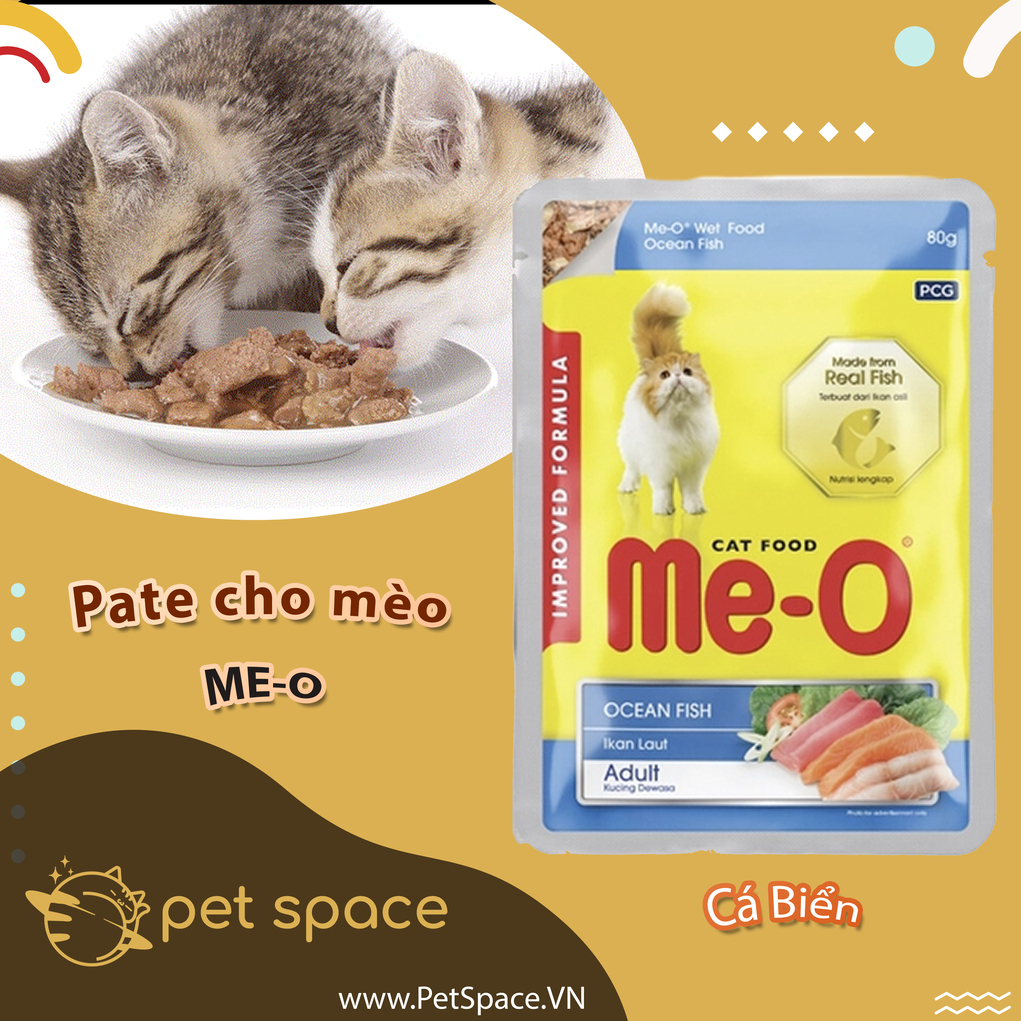 Pate Cho Mèo Me-O cho mèo trưởng thành và mèo con