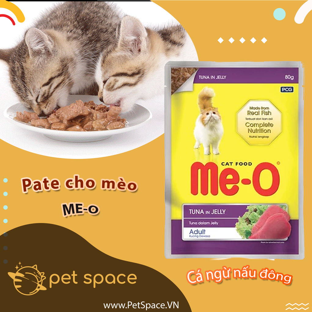 Pate Cho Mèo Me-O cho mèo trưởng thành và mèo con