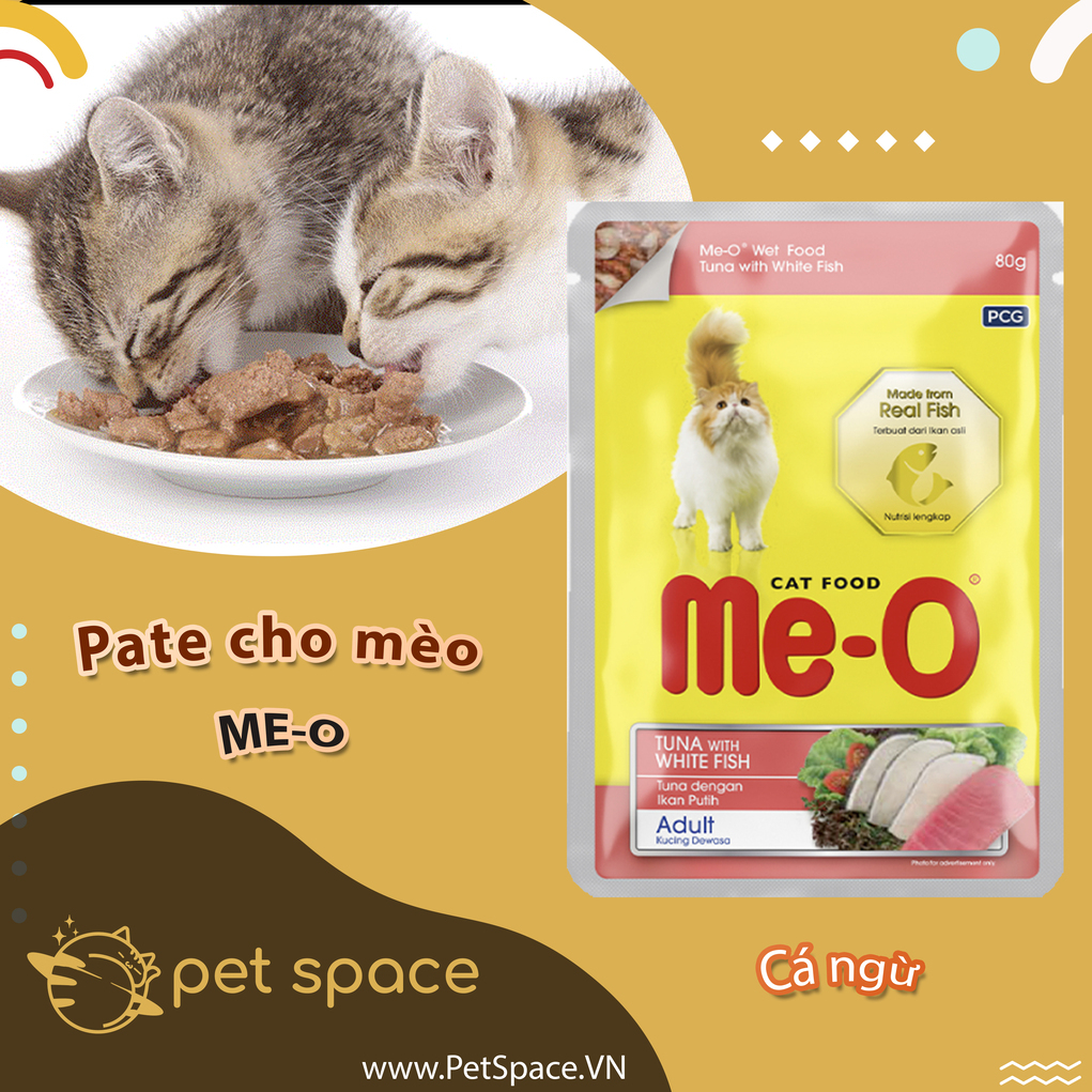 Pate Cho Mèo Me-O cho mèo trưởng thành và mèo con