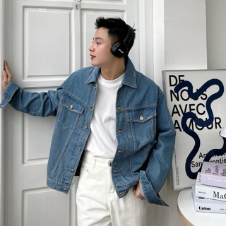 Áo Khoác Jean Xanh Phong Cách Hàn Quốc Cực Trẻ Trung