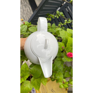 Bình Trà Minh Long sứ trắng đẹp - lỗi Logo