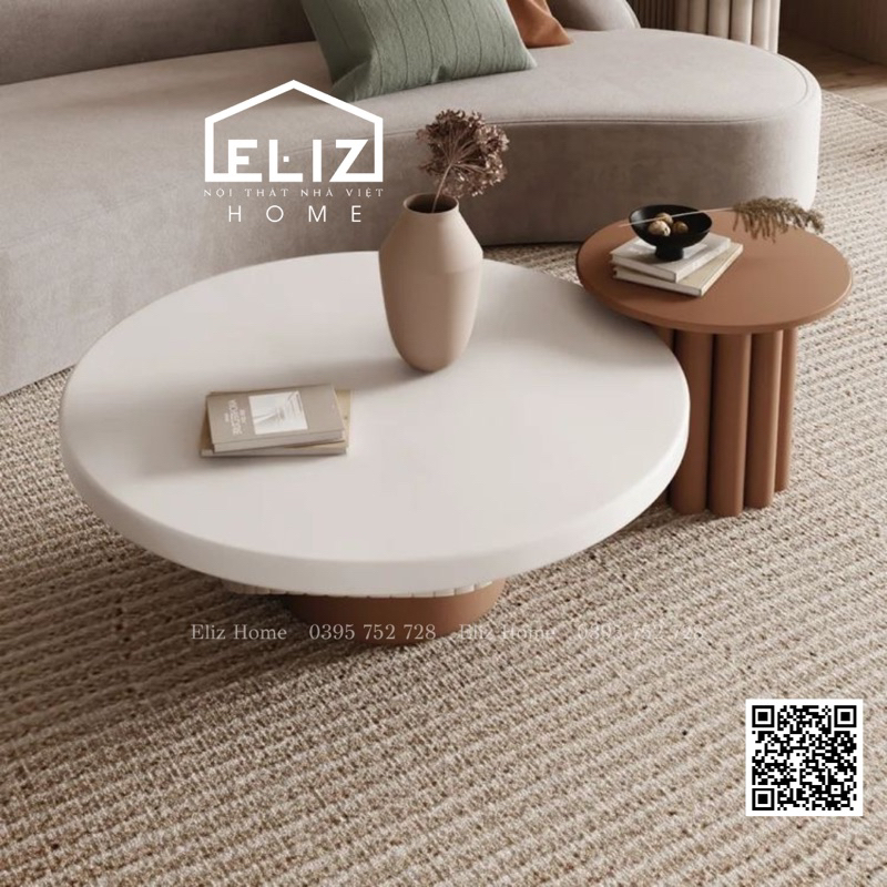 Bàn trà decor nan kiểu dáng mới