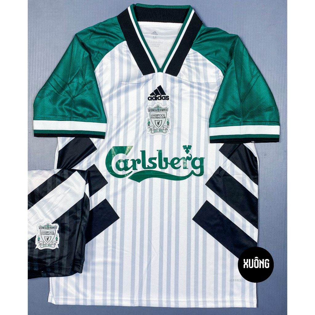 Bộ áo bóng đá liverpool - liver retro hàng thailand cao cấp mùa giải 1193 - 1995