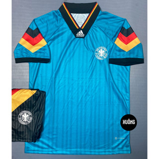 Hàng Thailand Super Bộ Áo bóng đá Đức retro 1992 chuẩn thi đấu