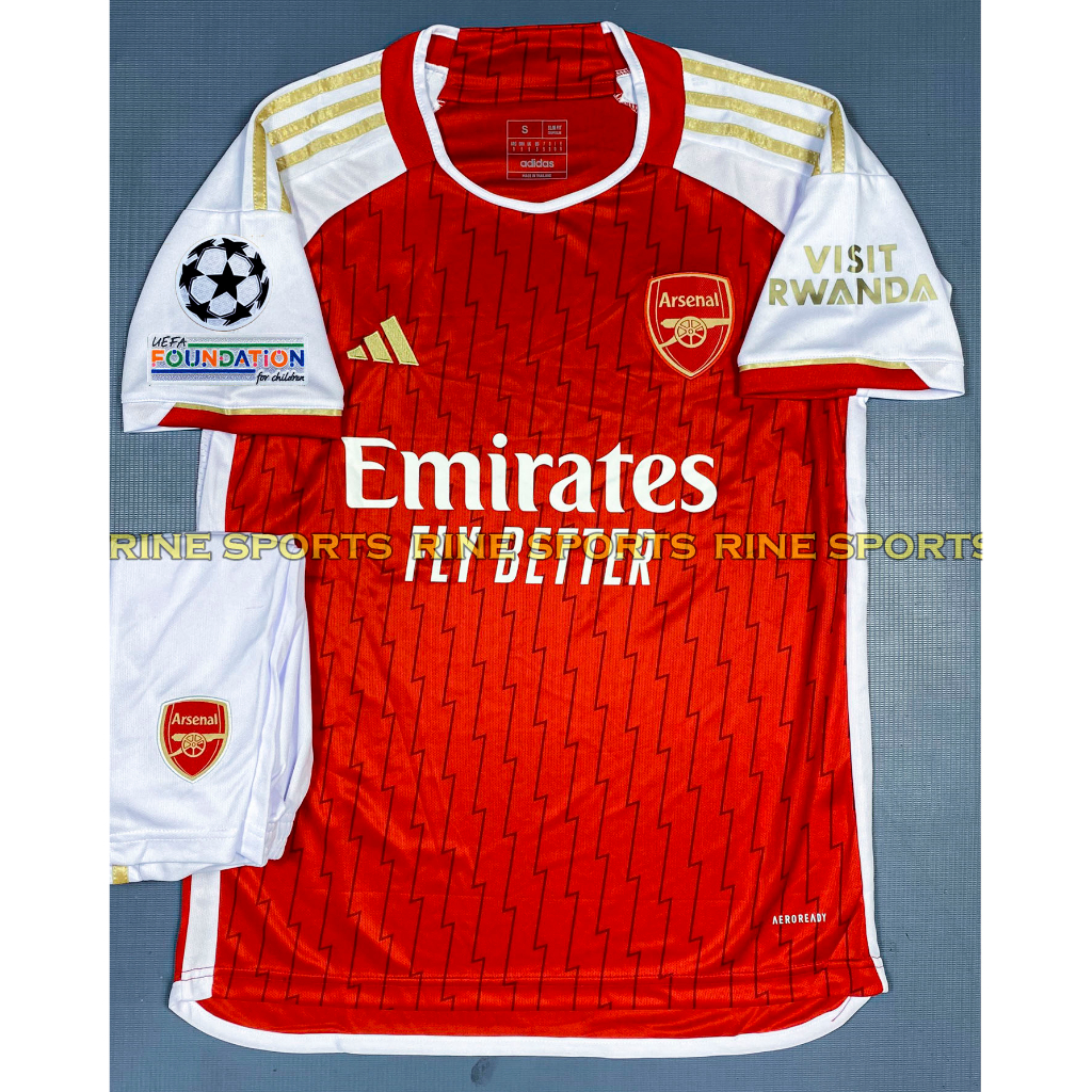Hàng Thailand Super Bộ Áo bóng đá Ars - Arsenal sân nhà chuẩn thi đấu mùa mới 2023 - 2024