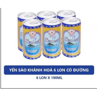 Nước Yến sào Khánh Hòa Sanest 6lon/Loc