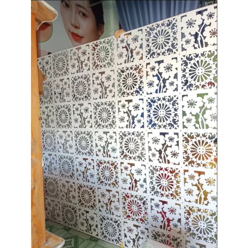 Vách Ngăn Hoa Văn Treo - Mẫu 91 đến 100  kèm phụ kiện