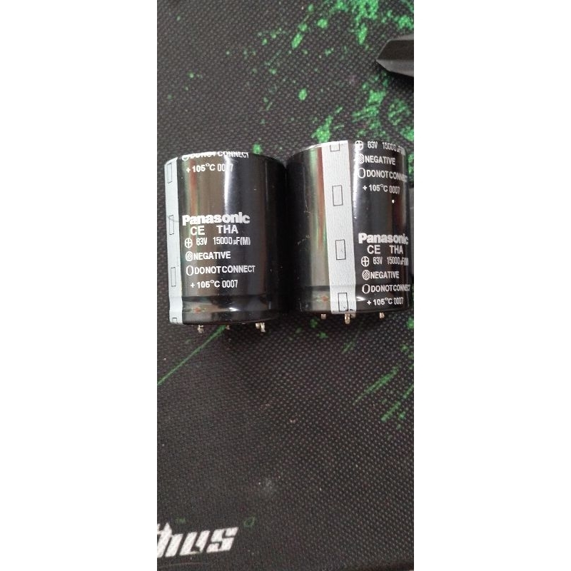 Tụ Panasonic 15000uf 63v hàng tháo máy (giá 1 cặp)