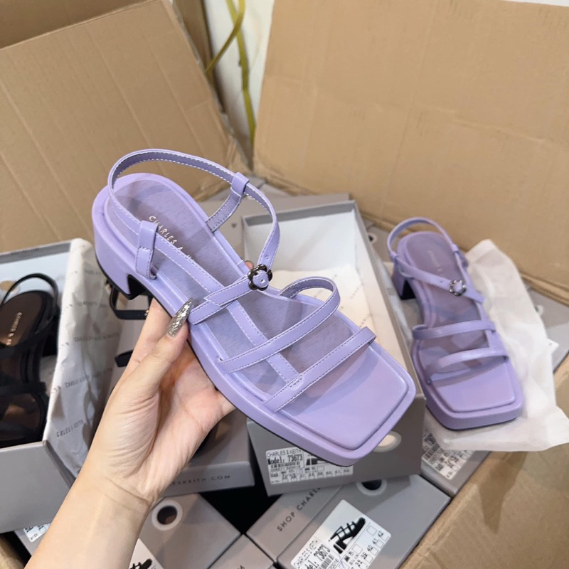 MÃ 9288 -7828 SANDAL QUAI NHỎ ĐẾ  VUÔNG FULL BOX