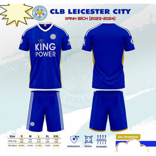 Bộ Đồ Đá Banh CLB Leicester xanh bích