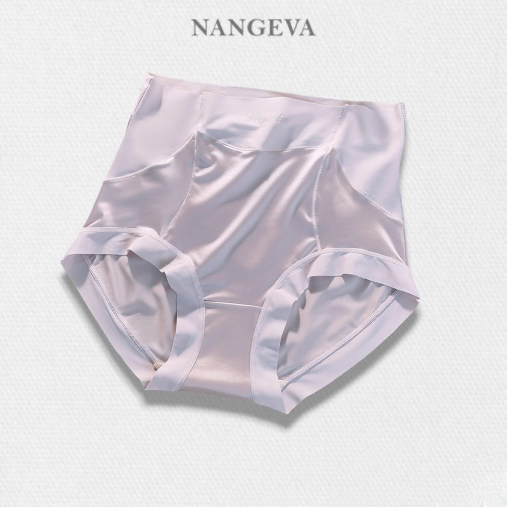 Set 6 quần lót su lụa cạp cao satin gen bụng tàng hình nâng mông tôn dáng gợi cảm NANGEVA ms741