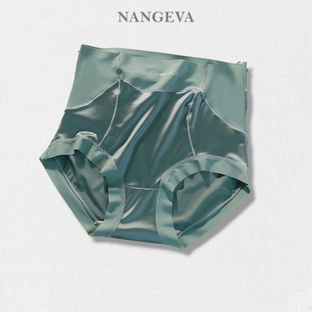 Set 6 quần lót su lụa cạp cao satin gen bụng tàng hình nâng mông tôn dáng gợi cảm NANGEVA ms741