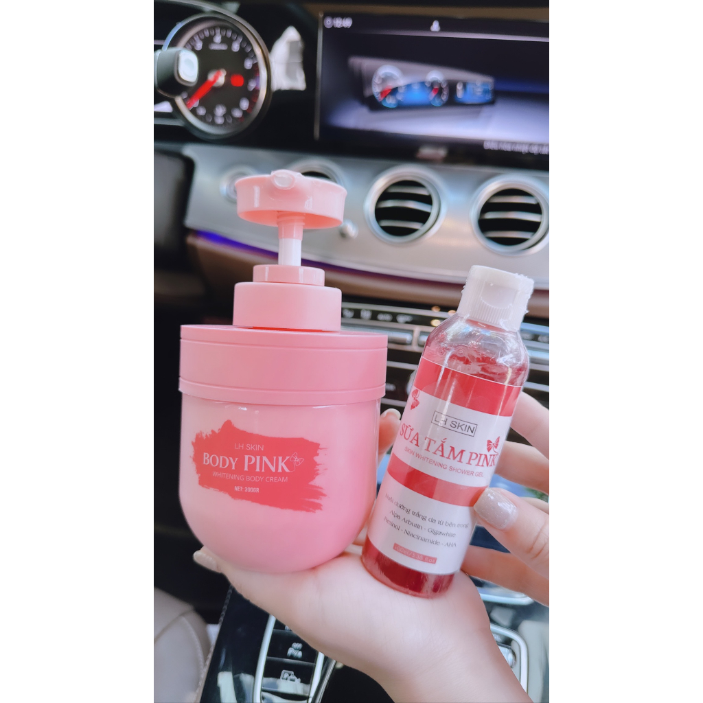 Kem dưỡng body pink dưỡng da toàn thân trắng mịn thơm dịu 300gr
