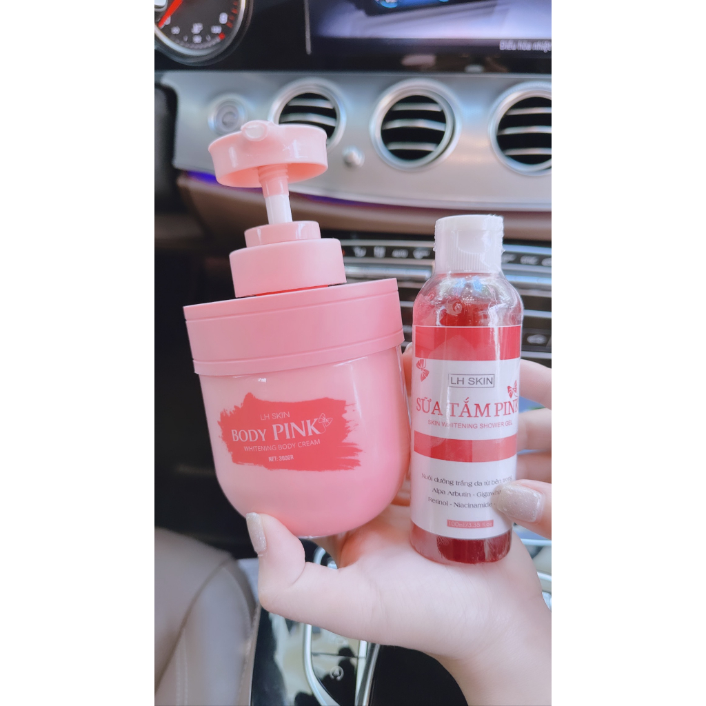 Kem dưỡng body pink dưỡng da toàn thân trắng mịn thơm dịu 300gr
