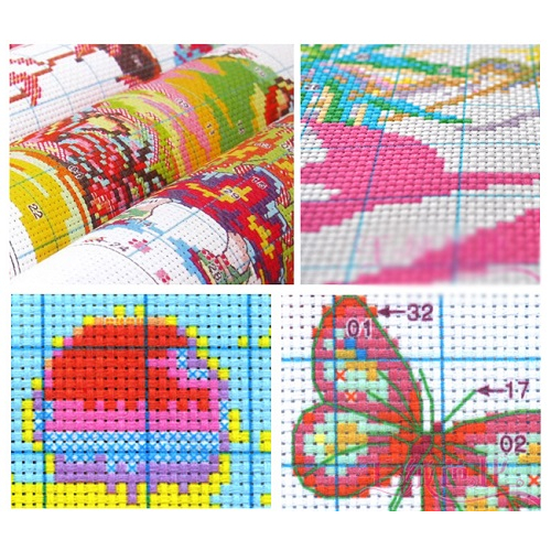 Tranh thêu kín Hoa Đào Mùa Xuân siêu đẹp