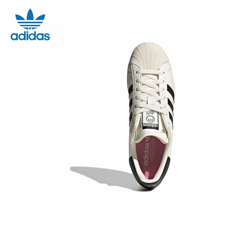 Adidas/ cỏ ba lá/SIÊU SAO/nam và nữ mẫu/đầu vỏ cổ điển/giày thể thao cổ thấp/giày thể thao GZ2203